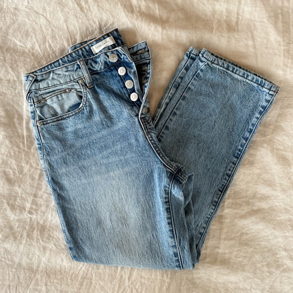 Cleo + Wolf Straight Leg Denim - Picture 3 of 5